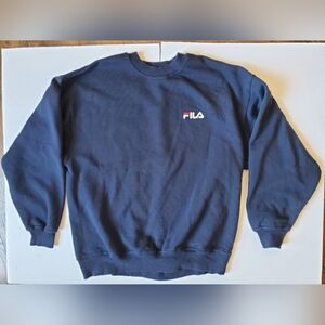 Fila Navy blue Mens Sweatshirt Size Large